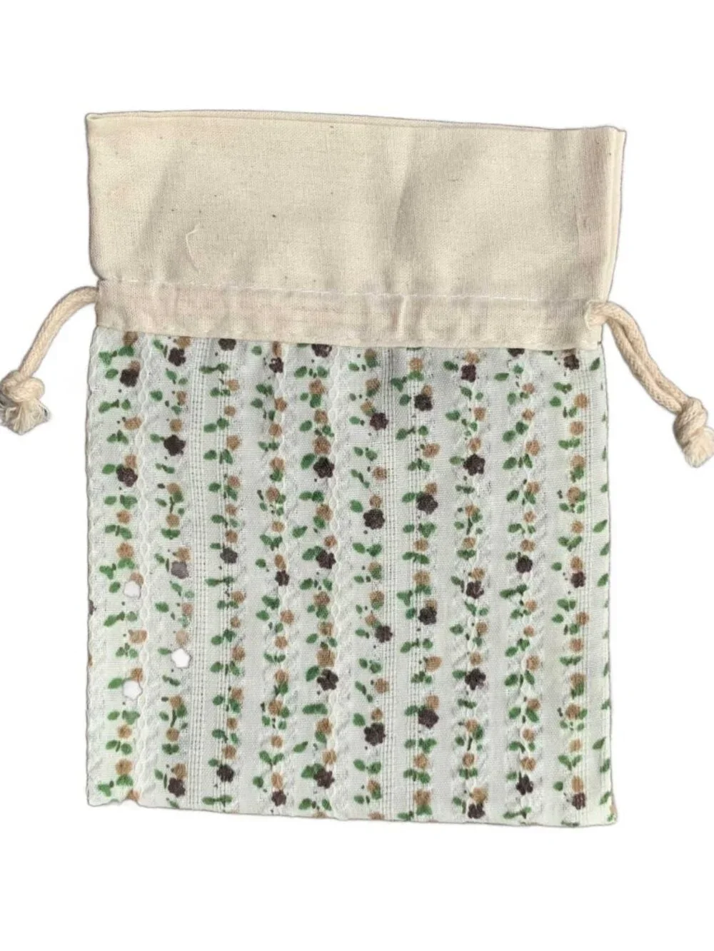 20 Floral Flower Floral Patterned Fabric Gift Bags Jewelry Pouches